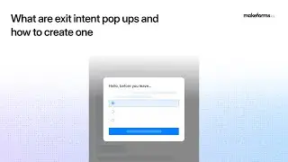 How to Create an Exit Intent Popup in MakeForms 2.0