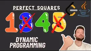 DP 18. Perfect Squares (Tam Kareler) - Dynamic Programming (Dinamik Programlama) - Java