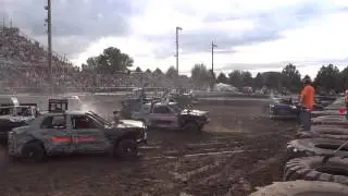 Mandan Team Destruction Derby - 2015 - Cars - Heat 4