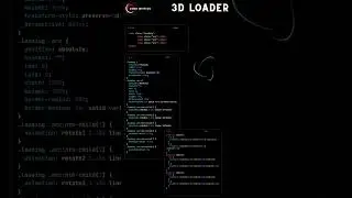 3D loader HTML CSS 