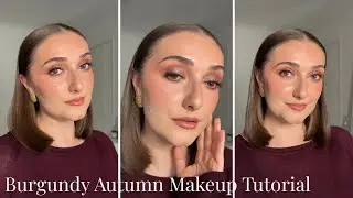 Luxury Burgundy Autumn Makeup Look ✨ | Chic & Glowy Fall Glam Tutorial
