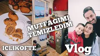 MUTFAGIMI TEMIZLEDIM🪣🧽ICLIKÖFTE BUZLUGA HAZIRLADIM📣#temizlik#içliköfte#home#minikitchen#temizlikvlog