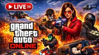 GTA ONLINE LIVE 🔥 | Public Lobby Chaos 😈 | Heists, Missions & Fun | Hindi Live