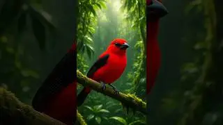 Brazilian Tanager &ndash; The Red Jewel of the Forest