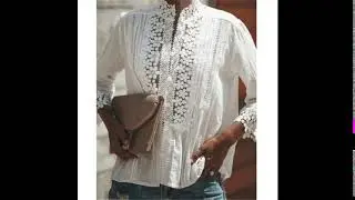 Lace Hollow Slim Boho Blouses
