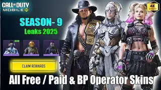 Codm SEASON 9 All New Lucky Draws + BP + Strong/Lucky Boxes Character's 1st Look 2025 | Codm Leaks