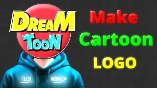 How to create cartoon channel logo like a dreem toon | #video 😱