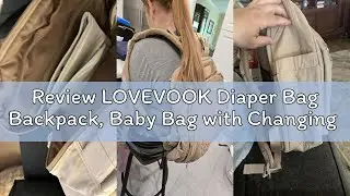 Review LOVEVOOK Diaper Bag Backpack, Baby Bag with Changing Pad for Mom Dad, Large Waterproof Mommy