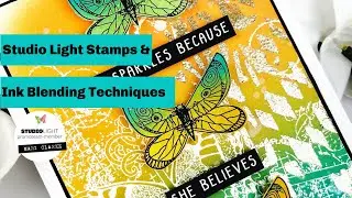 Studio Light Card With Grunge and Art by Marlene