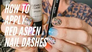 How to Apply Red Aspen Nail Dashes! 📚