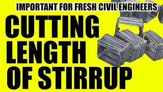 How to Find Cutting Length of Rectangular Stirrup – Cutting Length Formula for Stirrup – BBS of Beam