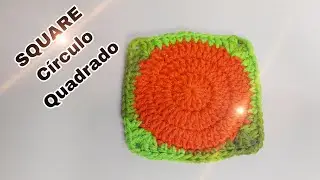 SQUARE C&Iacute;RCULO QUADRADO em CROCH&Ecirc;  @viviannearts