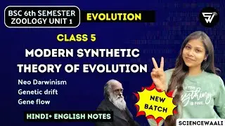 Modern Synthetic Theory OF Evolution||NEO DARWINISM||6th Semester Zoology Unit 1