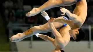 london Olympic 2012 Divers Cao Yuan and Zhang Yanquan of China win Olympic gold
