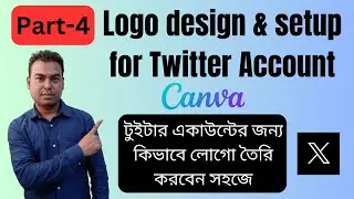 twitter logo design and setup professional account | make twitter account logo