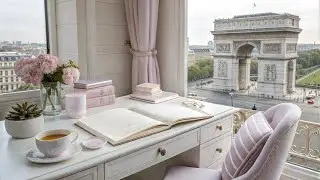 Luxury Ambience &ndash; Pretty Desk in Paris &ndash; Arc de Triomphe &ndash; Relaxing Sounds for Focus