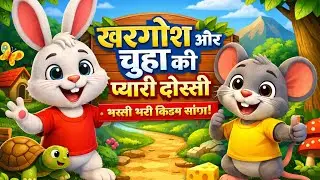 🐰Khargosh Aur Chuha Ki Pyari Dosti | kids songs | #hindirhymes #kidssong 
