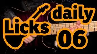 Guitar licks 06 - D major lick with backing track