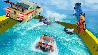 Water Slide Car Stunts Racer&rlm; Gameplay 2019