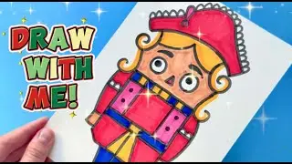 How to Draw a Christmas Nutcracker 🎄 Easy Holiday Drawing