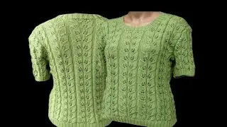 Beautiful Ladies sweater knitting design 