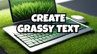 How to create grass text effect | photoshop tutorial