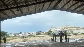 Hangar door opens: Preparing DA40 Diamond star for flights ✈️✈️&hellip;