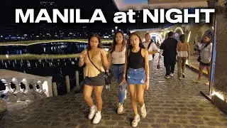 DOWNTOWN MANILA CITY-PASIG RIVER ESPLANADE WALKING TOUR [4k]a 4k walk along esplanade.