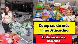🛒 COMPRAS DO MÊS NO ATACADÃO 💸 PREÇOS DE NOVEMBRO + VALOR TOTAL| VLOG REAL  