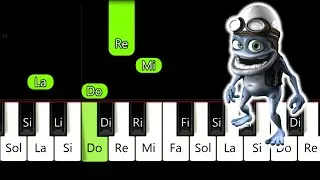 Crazy Frog de Alex F 🎹 TUTORIAL LENTO de la mejor parte | Piano Facil | Teclado con Notas