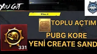KORE PUBG MOBİLE NEW CREATE SANDIK A&Ccedil;ILIMI İNANILMAZ!!