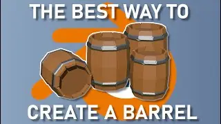 Best Method To Create A Low Poly Barrel In Blender