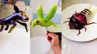 Eggplant turns into a dog丨Bitter melon turns into a bird丨Eggplant turns into a cicada丨compilation