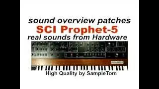 Sequential circuit Prophet-5  Demo sound overview real sounds from SampleTom high quality
