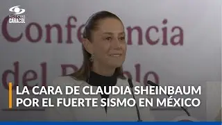 As&iacute; fue la reacci&oacute;n de la presidenta Claudia Sheinbaum al sentir el fuerte sismo en M&eacute;xico