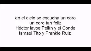 La salsa vive tito nieves con letra