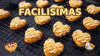 Palmeritas de Hojaldre con Chocolate (Crujientes y FACILÍSIMAS)