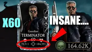 MK MOBILE X60 GUARDIAN TERMINATOR GAMEPLAY ON FACTION WARS. FUSION LEVEL X GUARDIAN TERMINATOR!