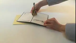 Pop up guitar card