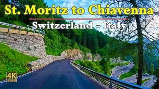 St. Moritz 🇨🇭 To Chiavenna 🇮🇹 | Scenic Road Trip In Stunning 4K | POV Driving