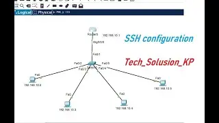 SSH Configuration in Cisco packet. #technology #video #cisco #education #shorts