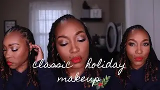 12 DAYS OF CHRISTMAS DAY 7: CLASSIC HOLIDAY MAKEUP!! #DBEASLEY
