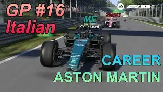 [GP16] ItalianGP, Autodromo Nazionale Monza, Monza, #DriverCareer, #TeamAstonMartin, #CockpitPOV