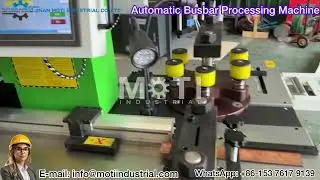 12x200mm Automatic CNC Busbar Processing Machine MOTI-30-3MAX PRO with Cutter Puncher and bender