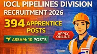  IOCL Pipelines Division notification for  recruitment of 394 Apprentice Vacancy across India.