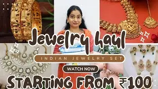 Huge Flipkart Jewelry Haul 💖 Temple Sets, Bangles & Stylish Pieces! Starting from ₹100