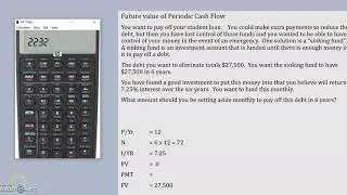 HP 10bii+ Future Value of Periodic Cash Flow