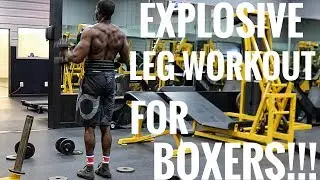 EXPLOSIVE LEG WORKOUT FOR BOXERS!!! Stronger Knock Out Power & Better Balance!!!