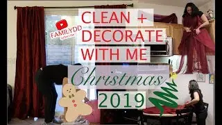 CLEAN WITH ME CHRISTMAS DECORATE  | CHRISTMAS HOME DECOR