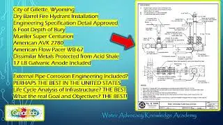Gillette Wyoming Dry Barrel Fire Hydrant Specification Includes Superb Galvanic Sacrificial Anode